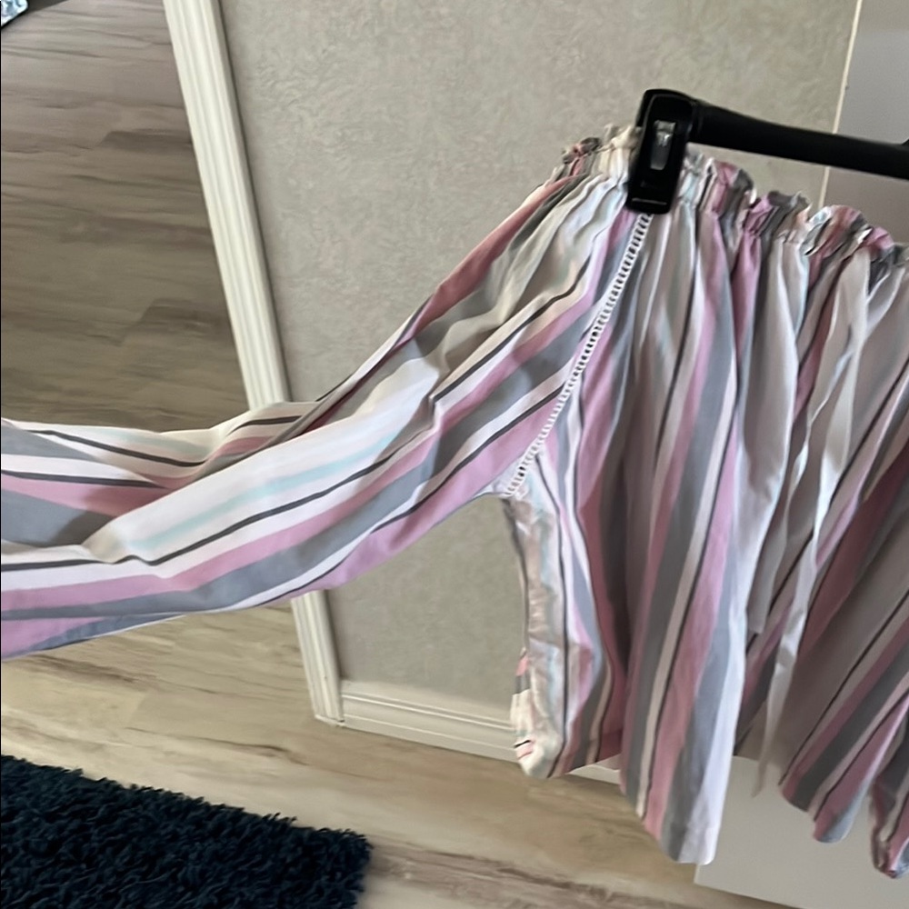 Striped Pink and White shirt